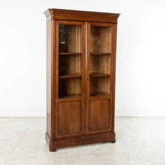 Mid-19th Century French Louis Philippe Period Mahogany Bookcase or Vitrine