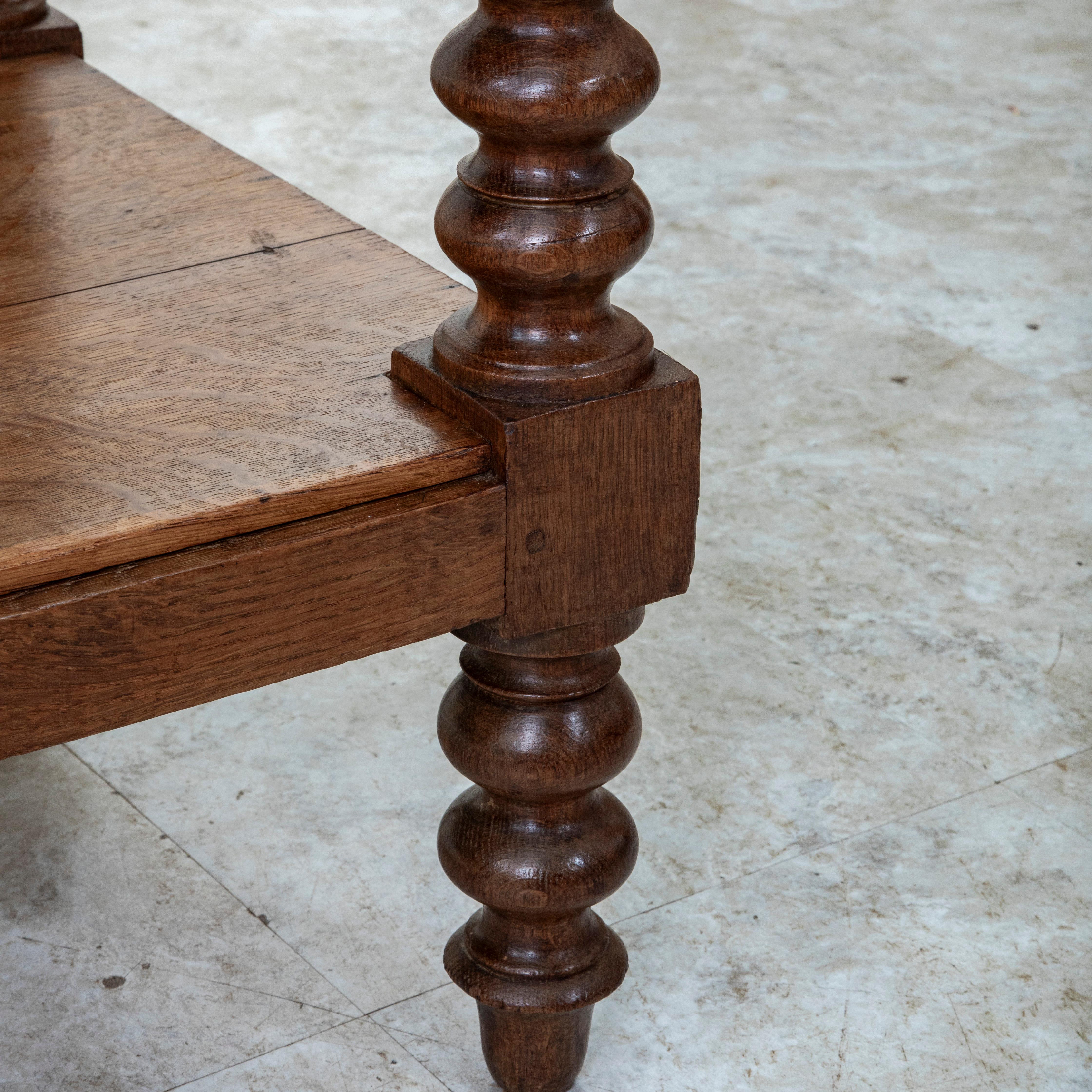 Mid-19th Century French Louis Philippe Period Oak Draper's Table, Kitchen Island 11