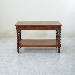 Mid-19th Century French Louis Philippe Period Oak Draper's Table, Kitchen Island