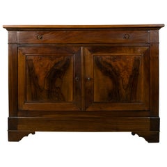 Mid-19th Century French Louis Philippe Period Walnut Buffet