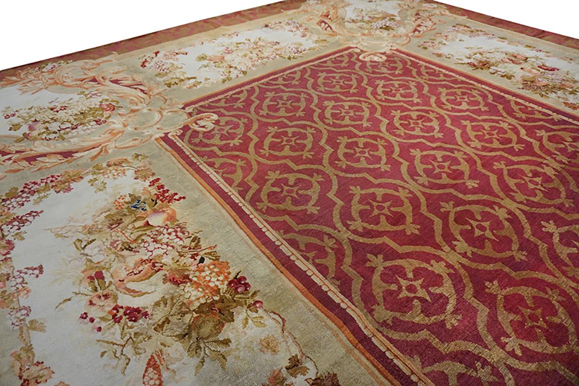 Mitte des 19. Jahrhunderts Französisch Louis Philleppe Periode Savonnerie Teppich im Angebot 3
