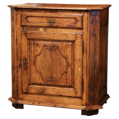 Mid-19th Century French Louis XIV Carved Oak and Chestnut Confiturier Cabinet