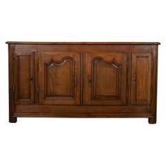Mid-19th Century French Louis XIV Style Oak Enfilade or Sideboard from Brittany