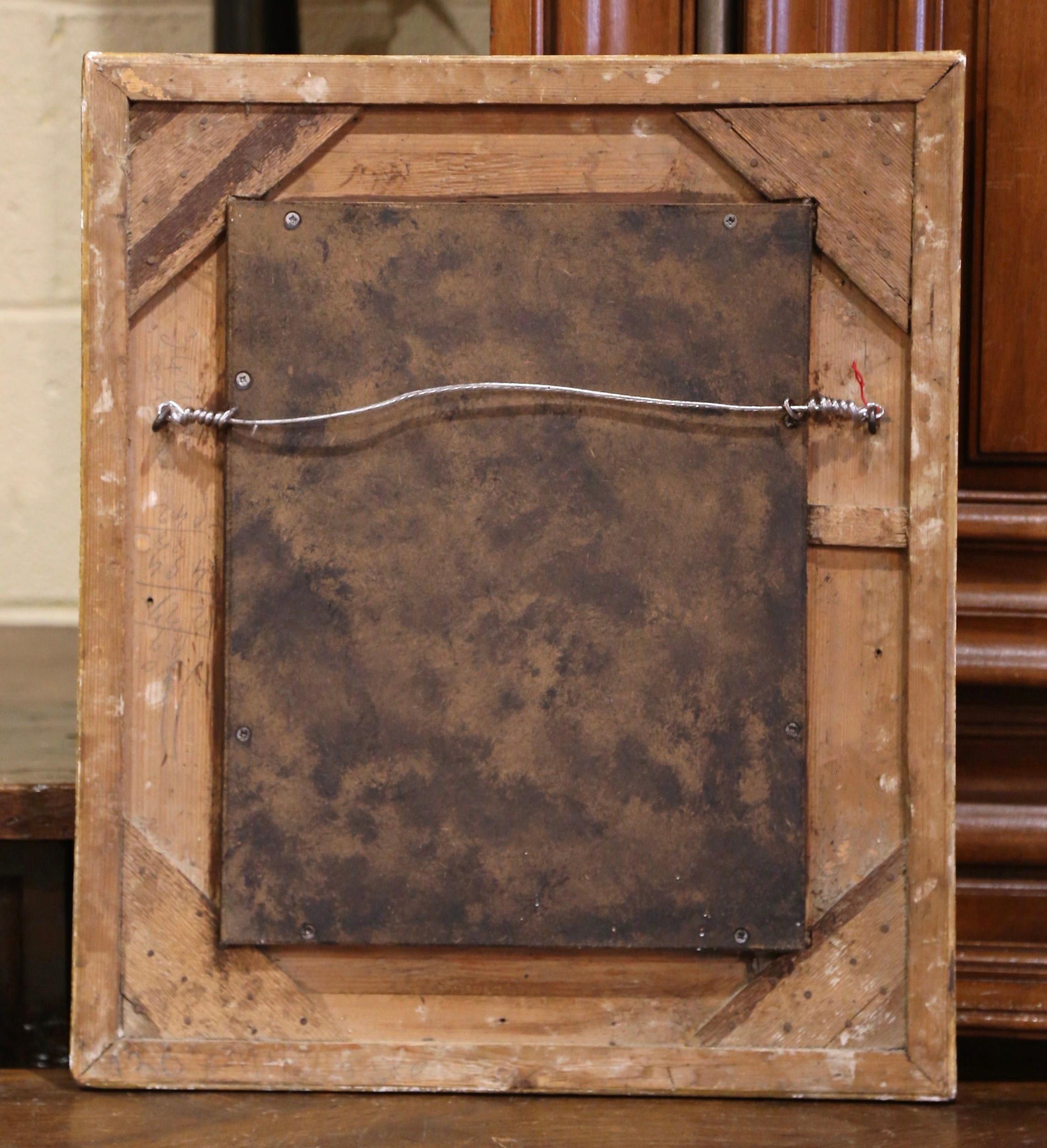 Mid-19th Century French Louis XV Carved Giltwood Wall Mirror 4