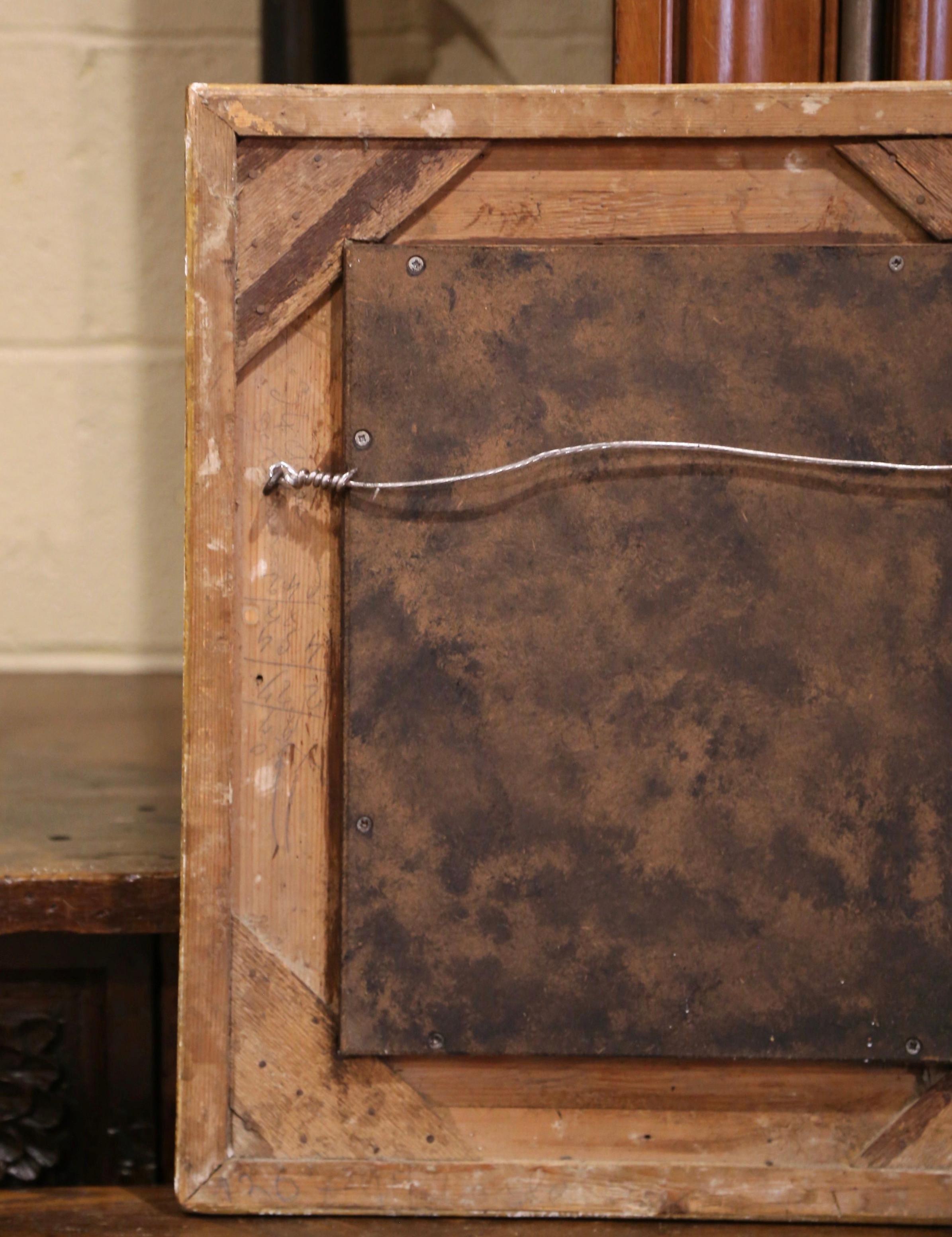 Mid-19th Century French Louis XV Carved Giltwood Wall Mirror 5