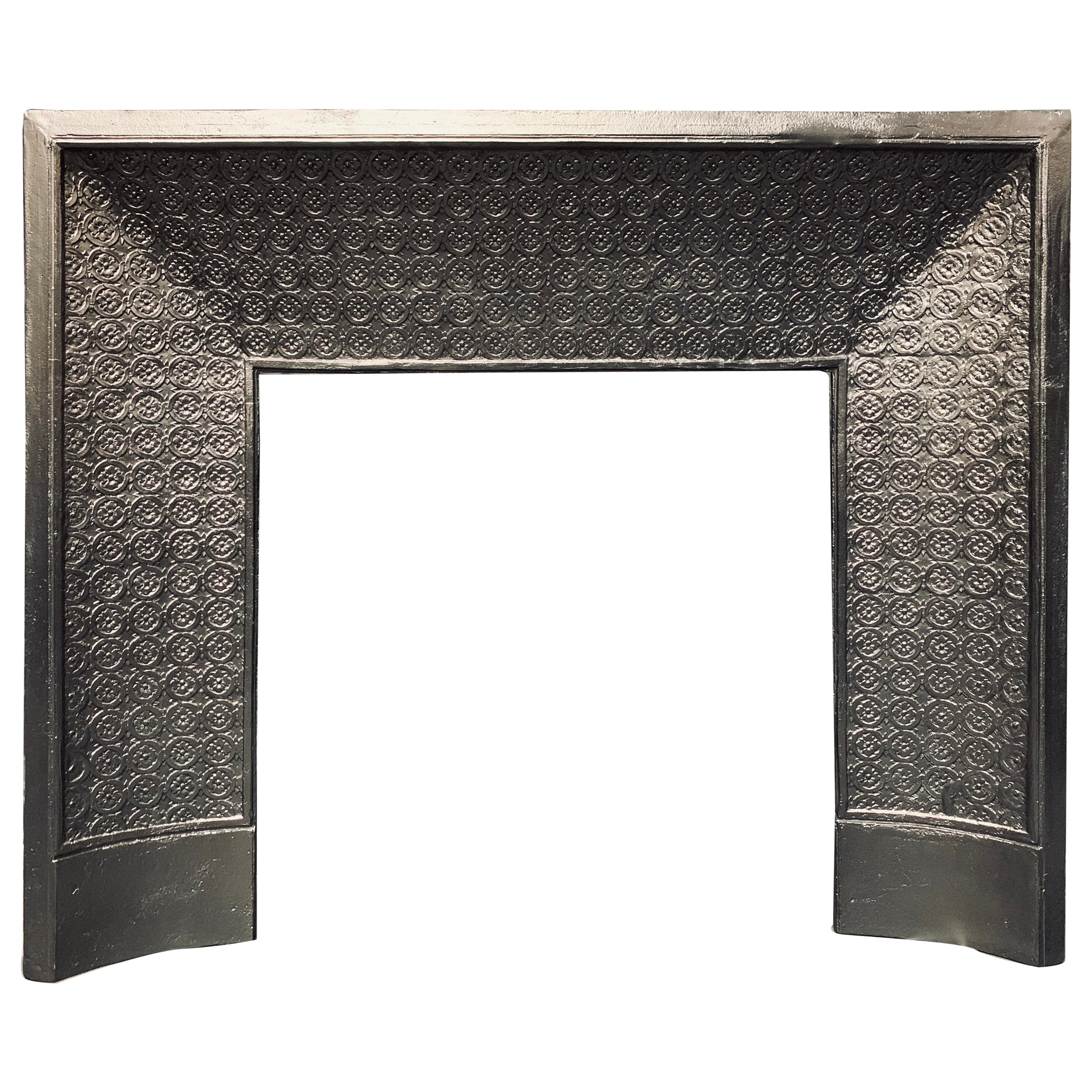 Mid-19th Century French Louis XV Cast Iron Fireplace Insert