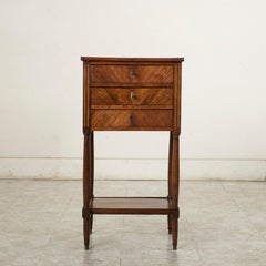 Mid-19th Century French Louis XVI Style Walnut Side Table or Nightstand