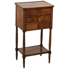 Mid-19th Century French Louis XVI Style Walnut Side Table or Nightstand