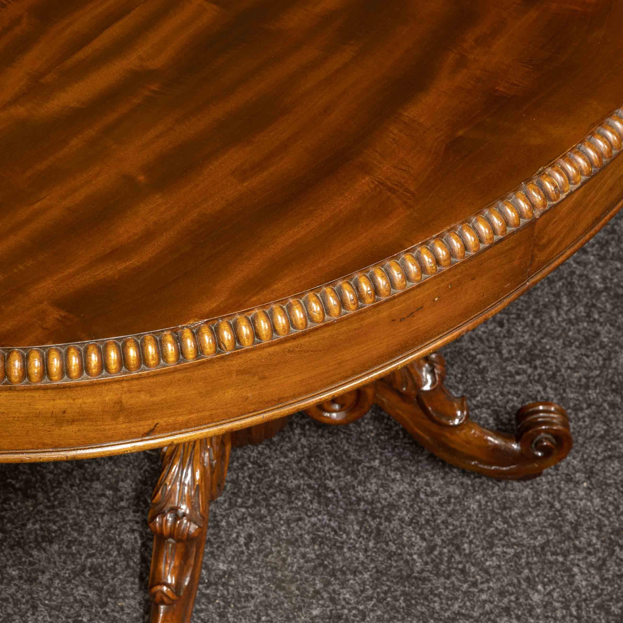 Mid-19th Century French Mahogany Table For Sale 5