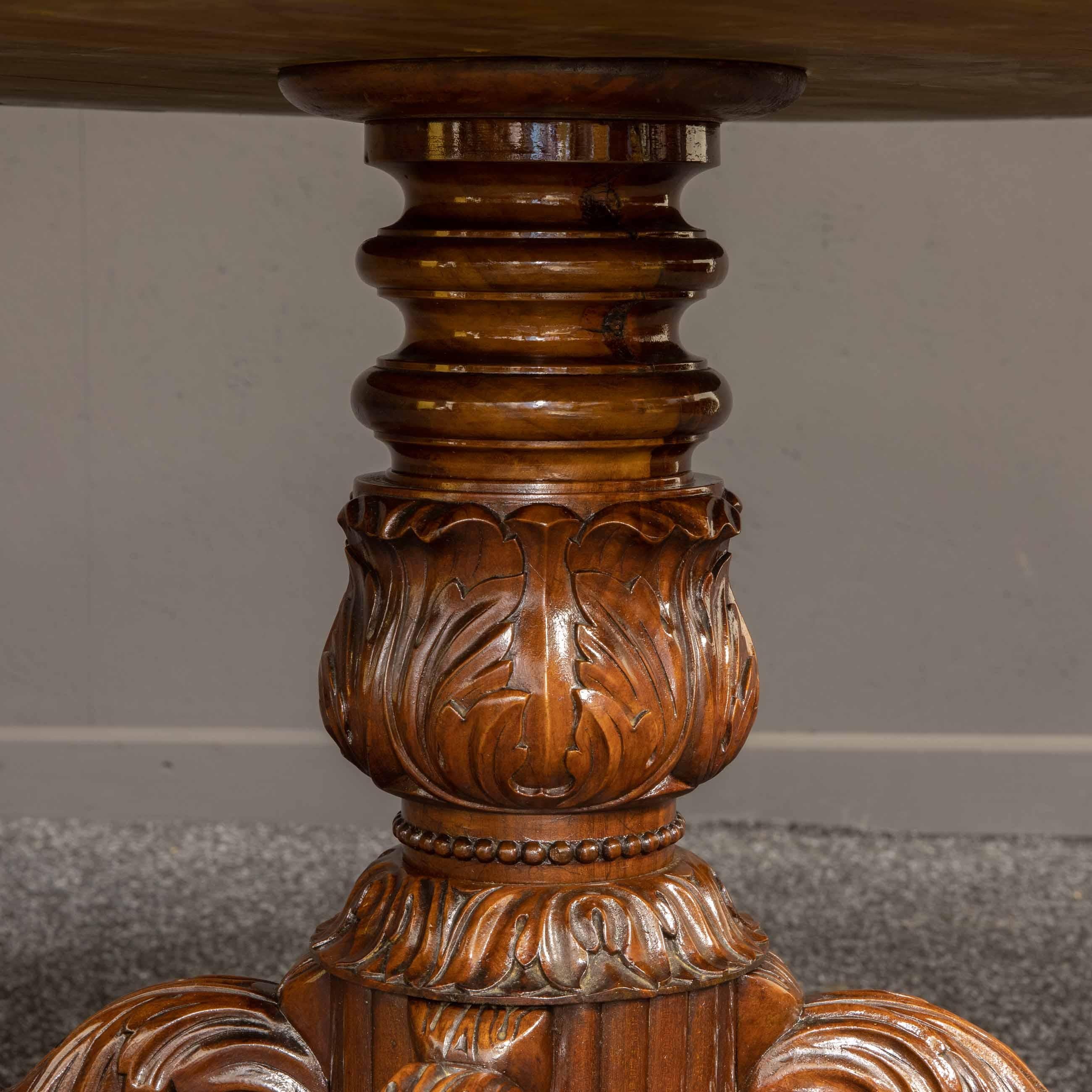 Mid-19th Century French Mahogany Table For Sale 6