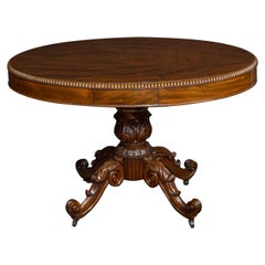 Antique Mid-19th Century French Mahogany Table