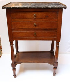 Mid-19th Century French Marble Top Chevet