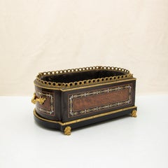 Vaso da giardino o fioriera in intarsio della metà del XIX secolo in Francia, periodo Napoleone III