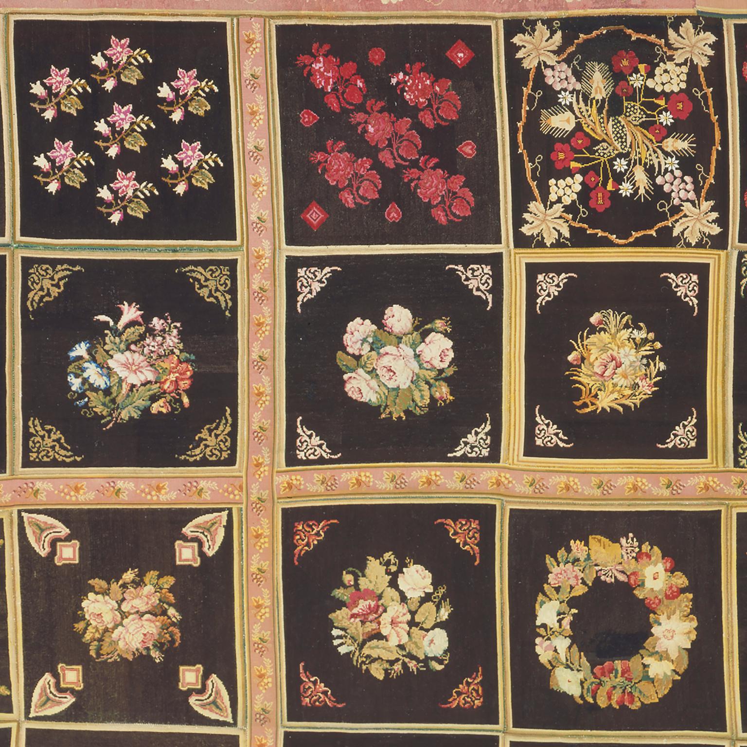 Mid-19th Century English Needlepoint Carpet For Sale 1
