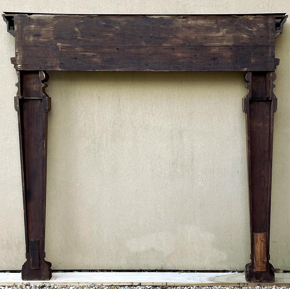 Mid-19th Century French Neoclassical Carved Fireplace Surround For Sale 8