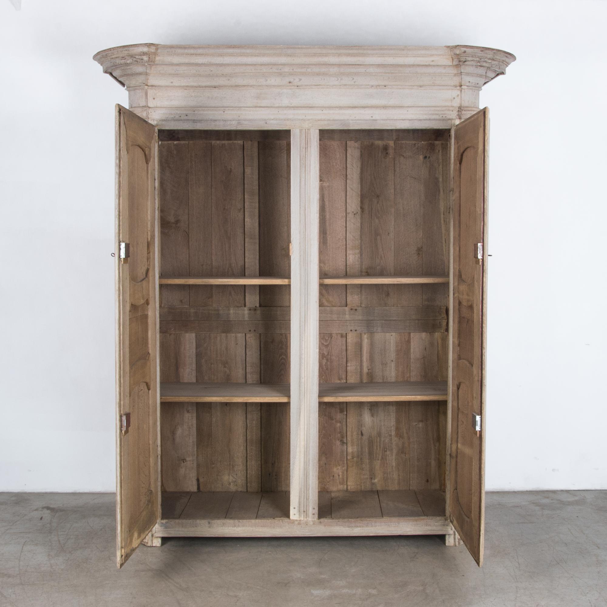 French Provincial Mid-19th Century French Oak Wardrobe