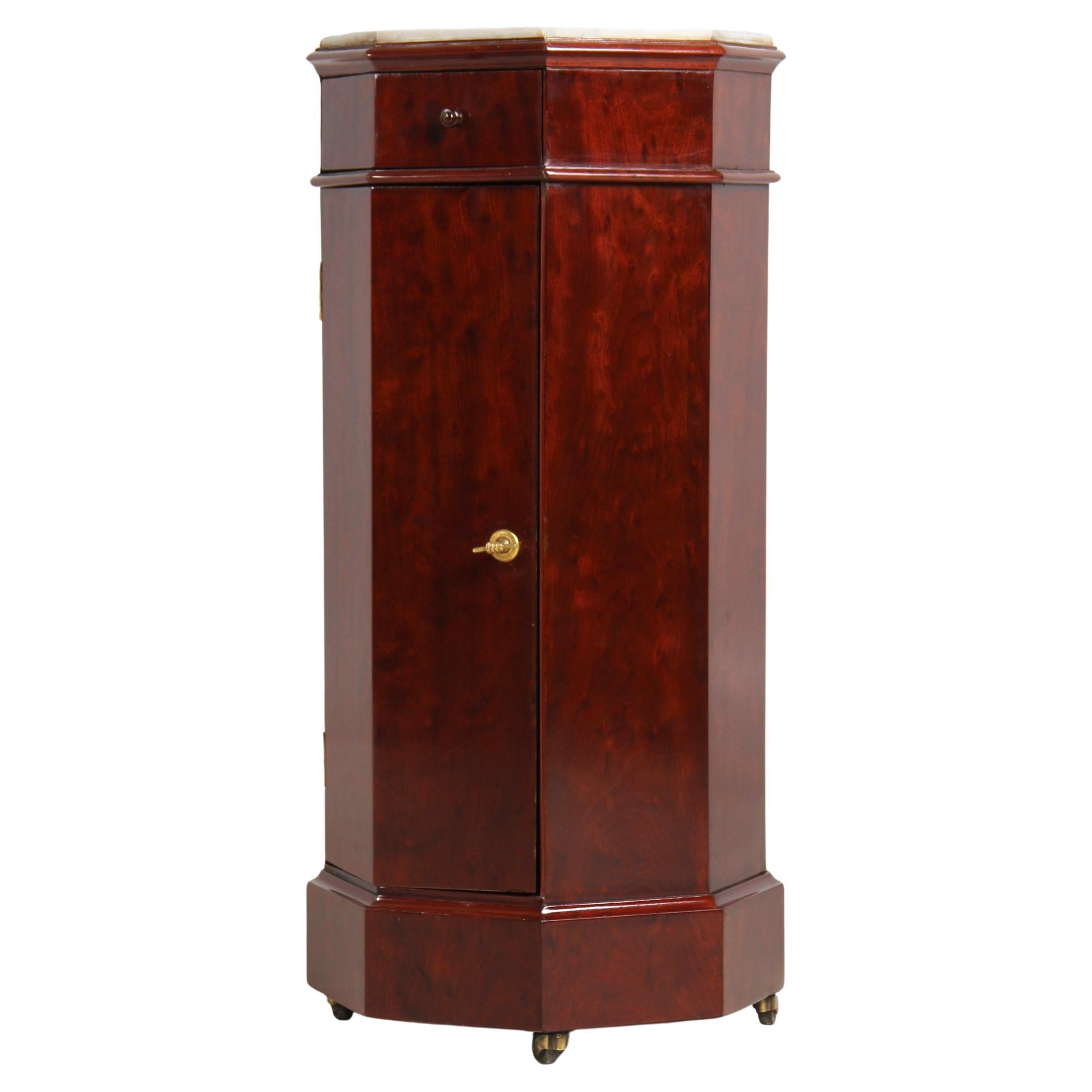 Mid 19th Century French Octagonal Drum Cabinet, Pedestal, Stand For Sale
