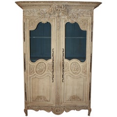 Mid-19th Century French Painted Armoire