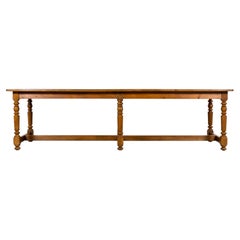 Mid-19th Century French Provincial Walnut Harvest Table