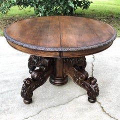 Mid-19th Century French Renaissance Oval Center Table
