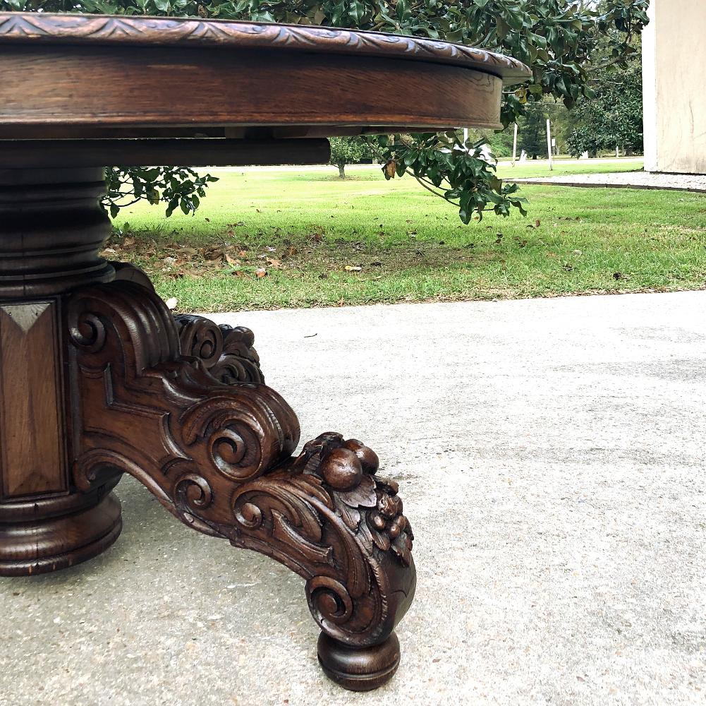 Renaissance Revival Mid-19th Century French Renaissance Oval Center Table