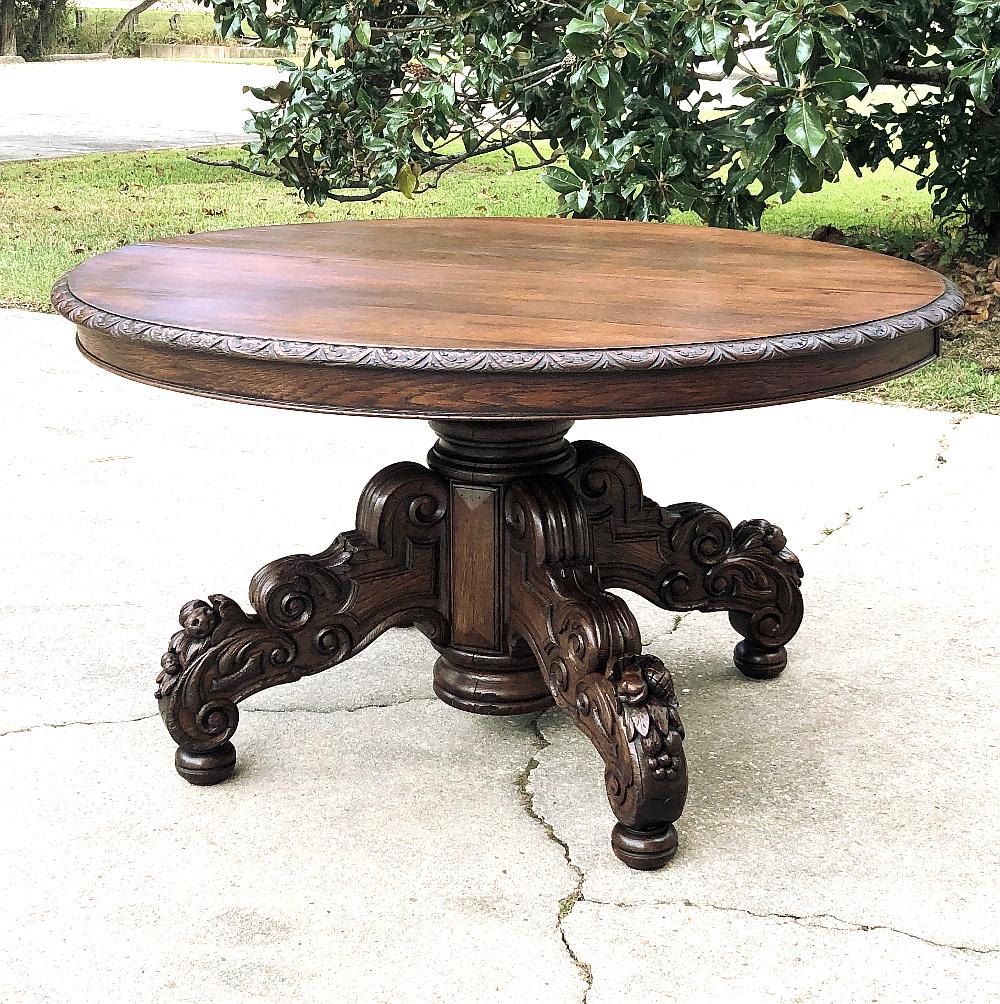 Mid-19th Century French Renaissance Oval Center Table 2