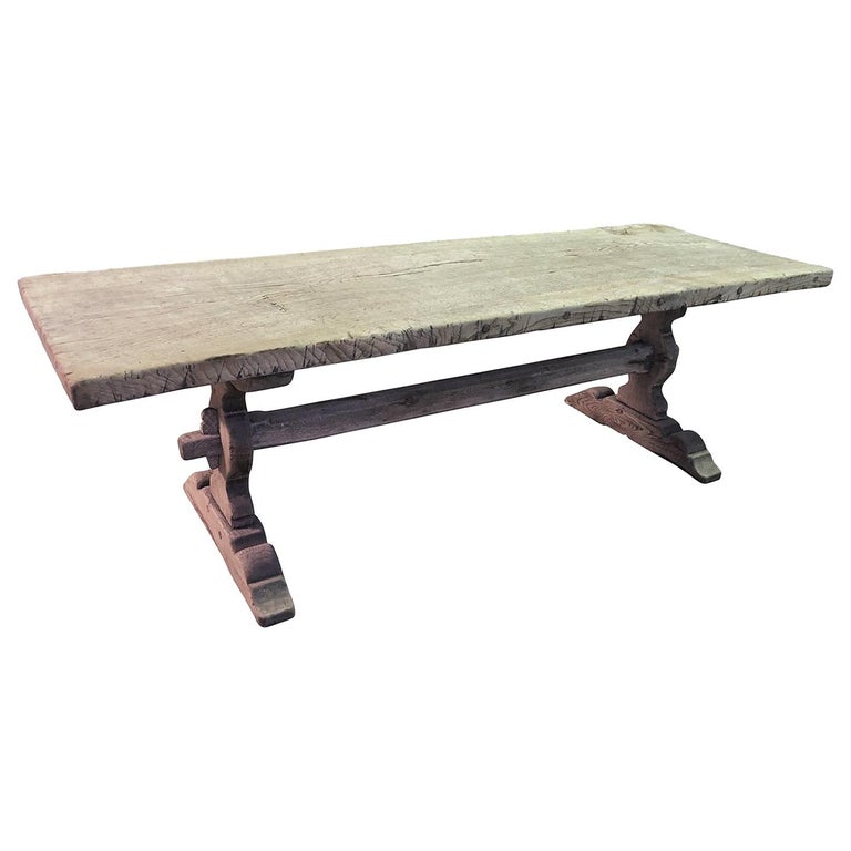 Mid 19th Century French Trestle Table Farm Table For Sale At 1stdibs