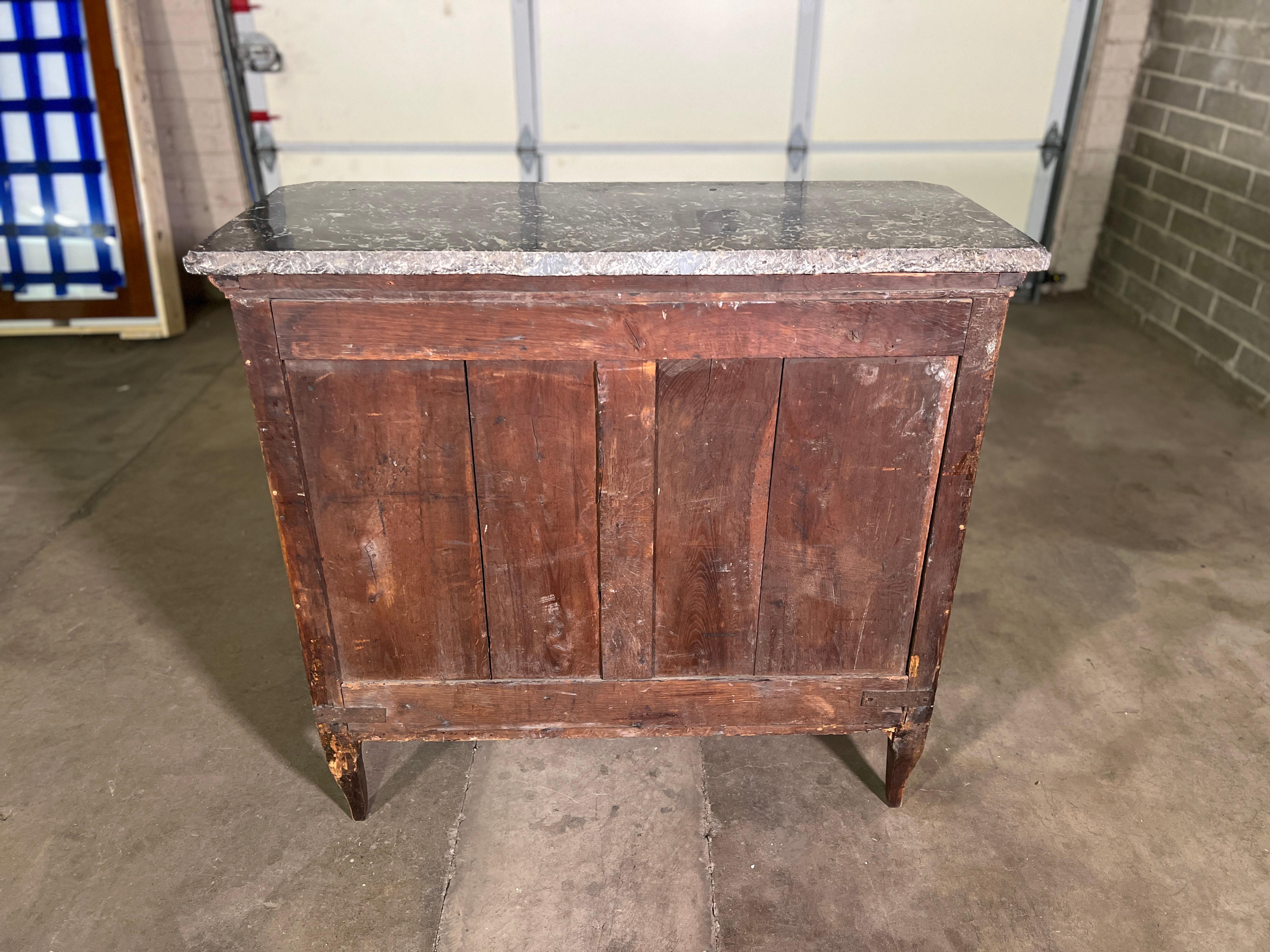 Mid 19th Century French Walnut and Mahogany Parquetry Cabinet For Sale 1