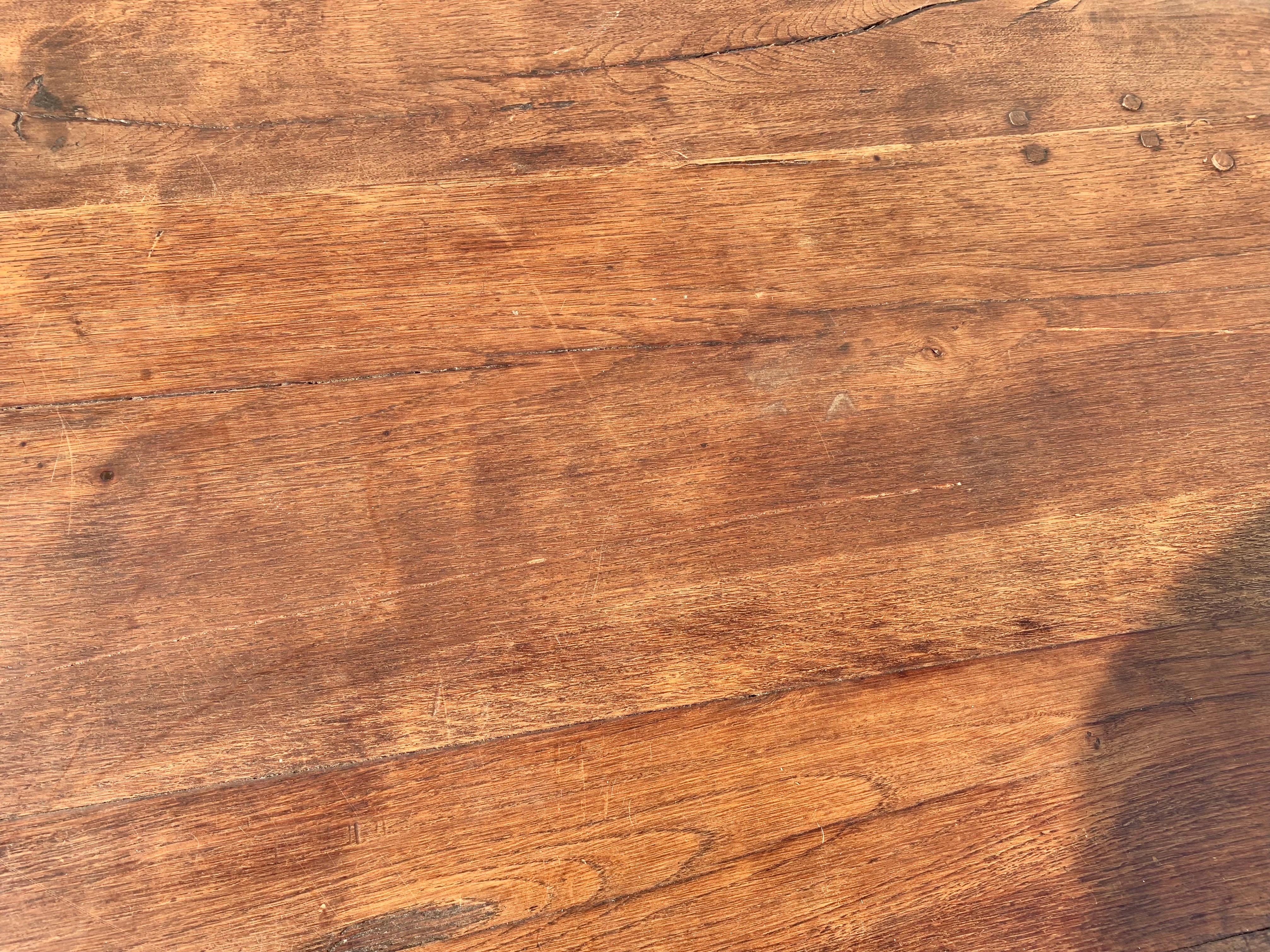 Mid 19th Century French Walnut Monastery Dining Table 7