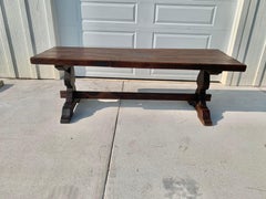 Mid 19th Century French Walnut Monastery Dining Table