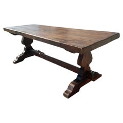 Mid 19th Century French Walnut Monastery Dining Table