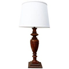 Mid-19th Century French Walnut Table Lamp