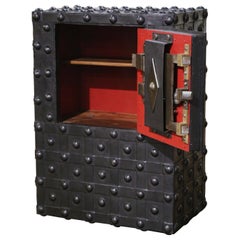 Mid-19th Century French Wrought Iron Hobnail Studded Safe by Magaud De Charf