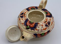 Mid-19th Century Gaudy Welsh Porcelain Tea Pot