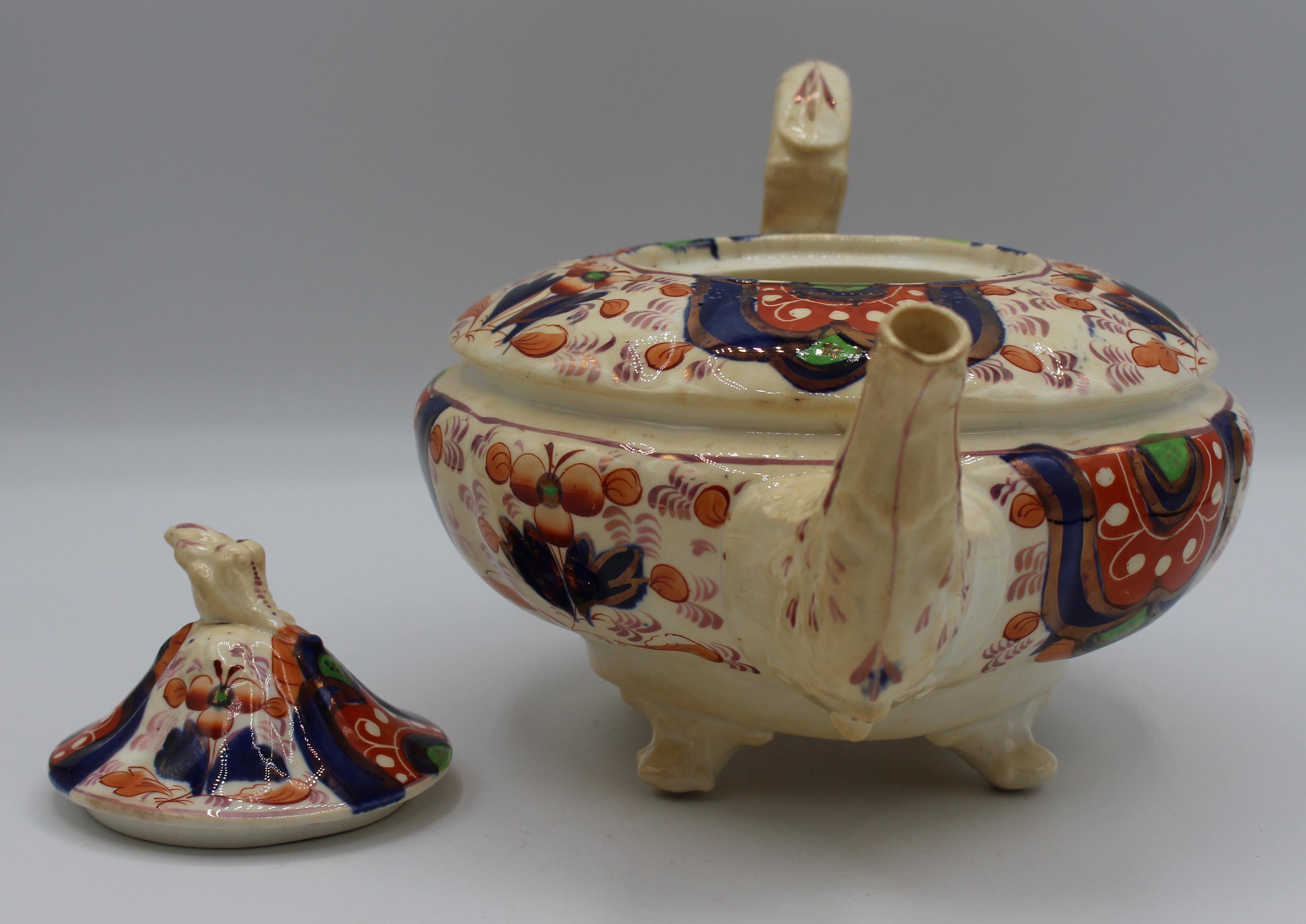 XIXe siècle Théière en porcelaine galloise du milieu du 19e siècle en vente