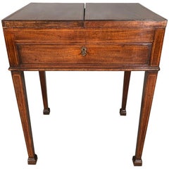 Antique Mid-19th Century Gentleman’s Vanity Table, Stamped "GILLOWS"