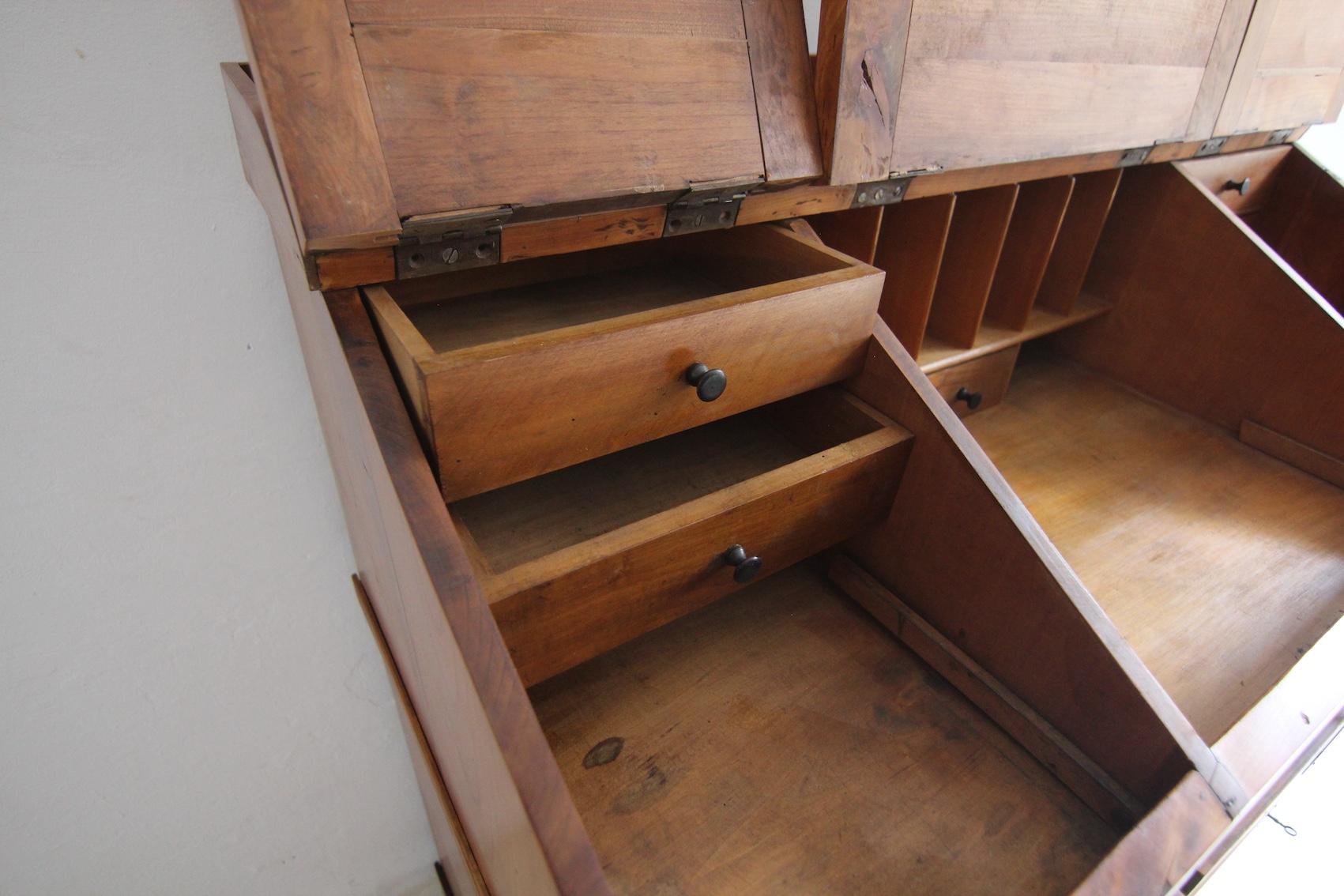 Mid 19th Century German Biedermeier Cherrywood Standing Desk For Sale 8