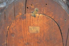 Mitte des 19. Jahrhunderts deutsche handgeschnitzte Ahornuhr mit Fasanen