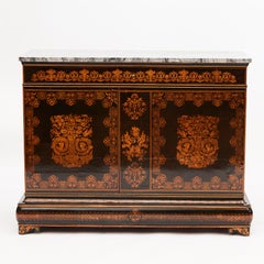 Gervais-Maximilien-Eugène Durand. Decorated Cabinet In Fruitwood , Marble top