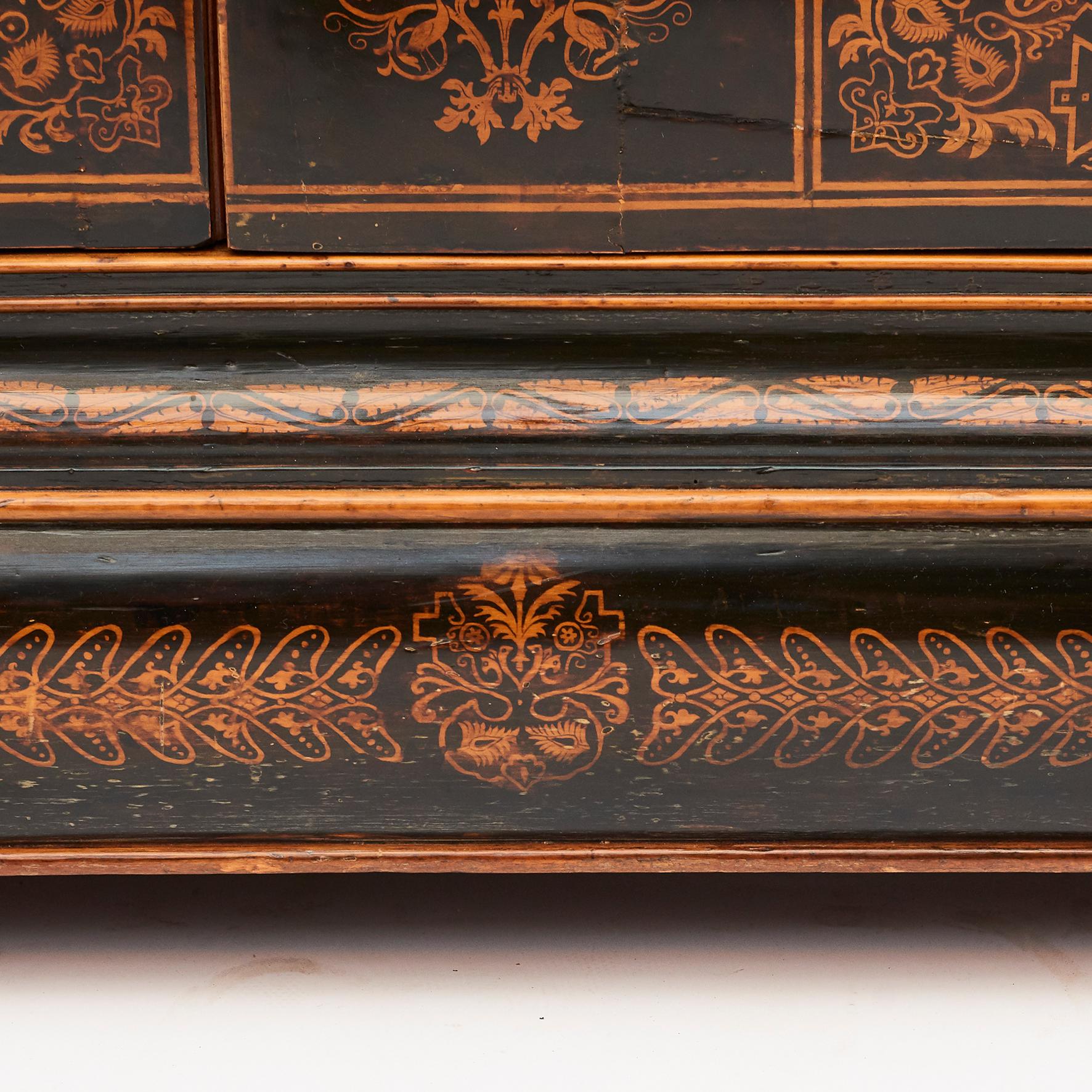 Gervais-Maximilien-Eugène Durand. Decorated Cabinet In Fruitwood , Marble top For Sale 3