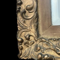 Mid 19th Century Gesso Gilded French Mirror