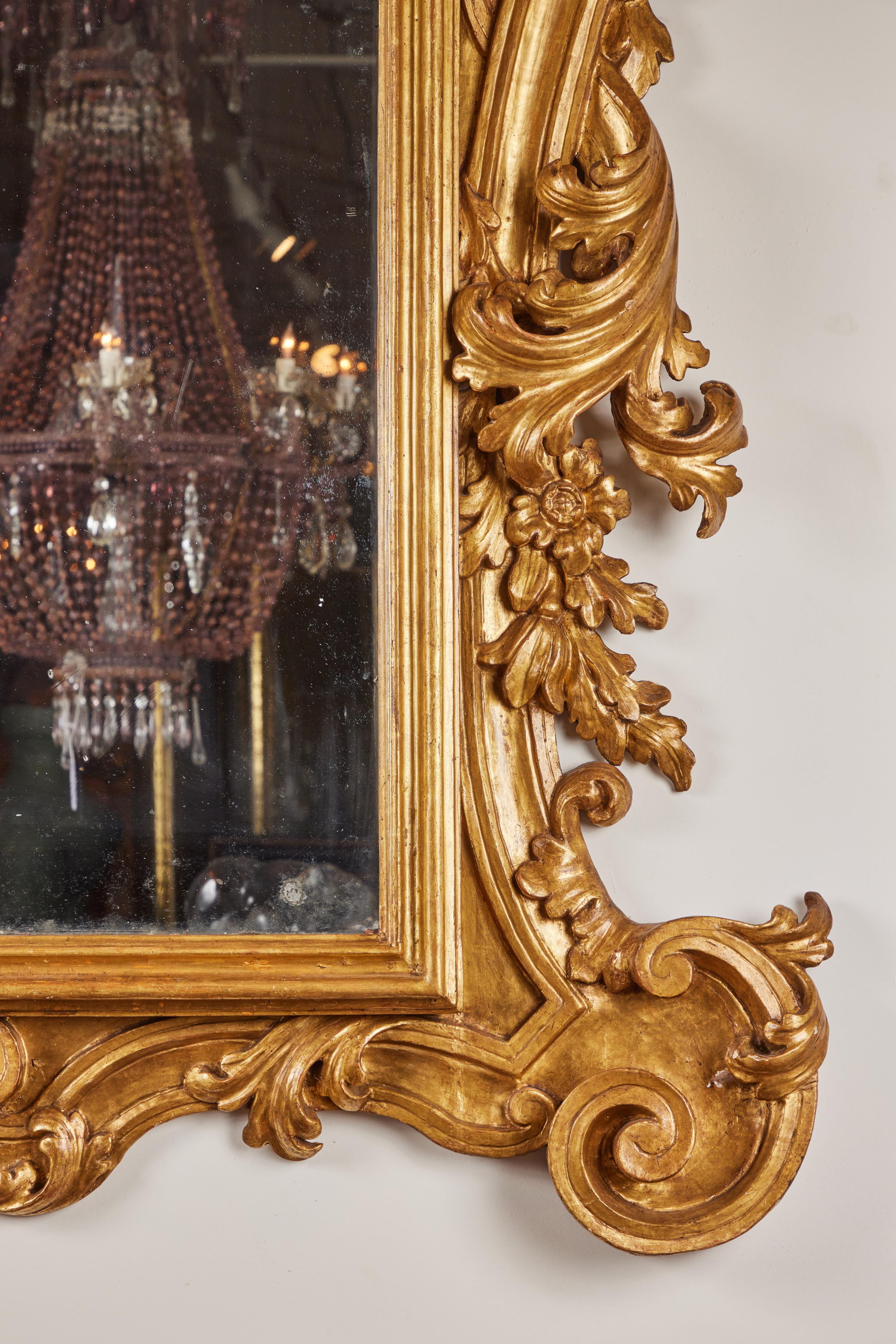 Mid-19th Century, Gilded Venetian Mirror In Good Condition For Sale In Newport Beach, CA
