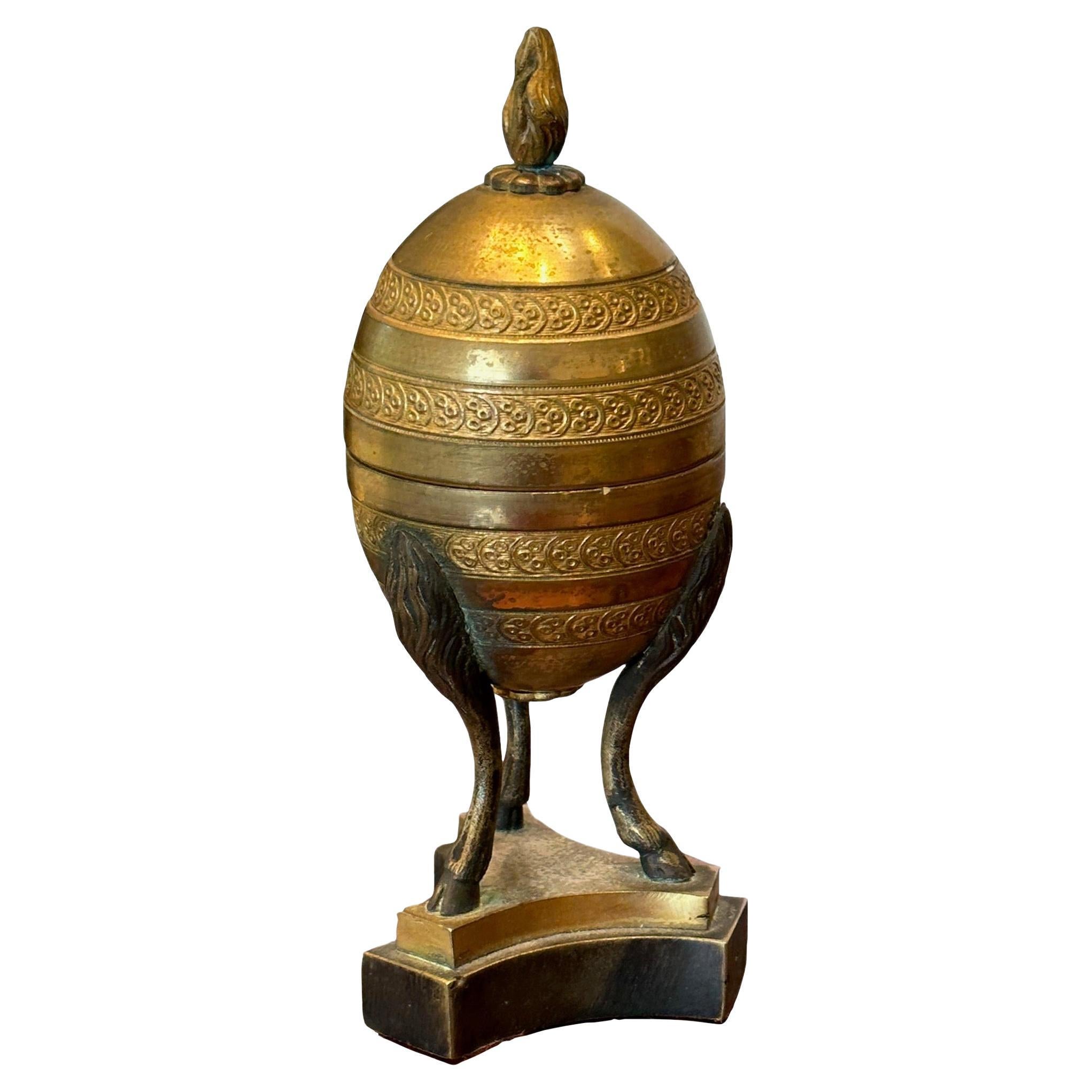 Mid 19th Century Gilt Bronze Egg