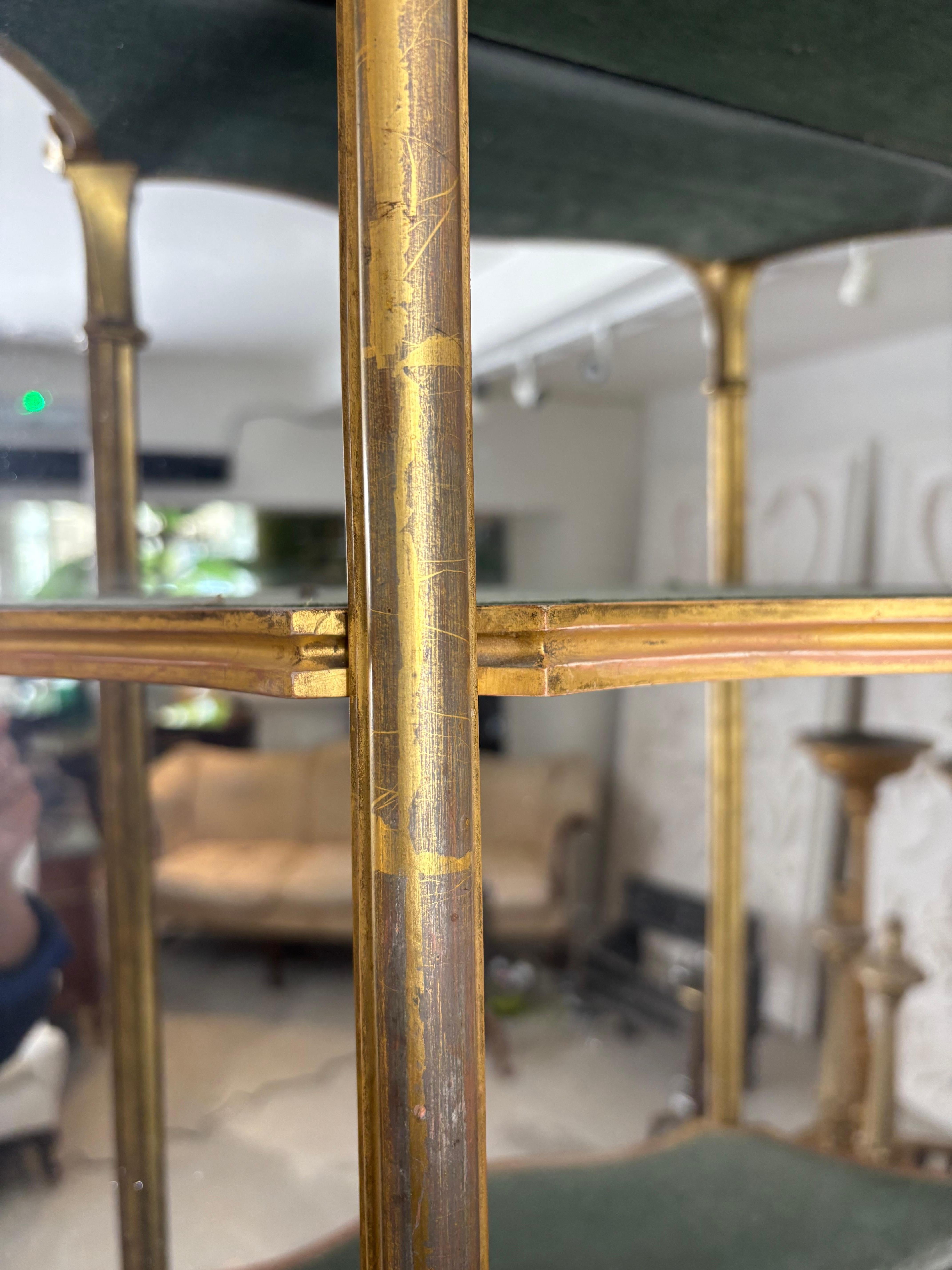 Mid 19th Century Giltwood Carved Wood Rococo Wall Mirror For Sale 6