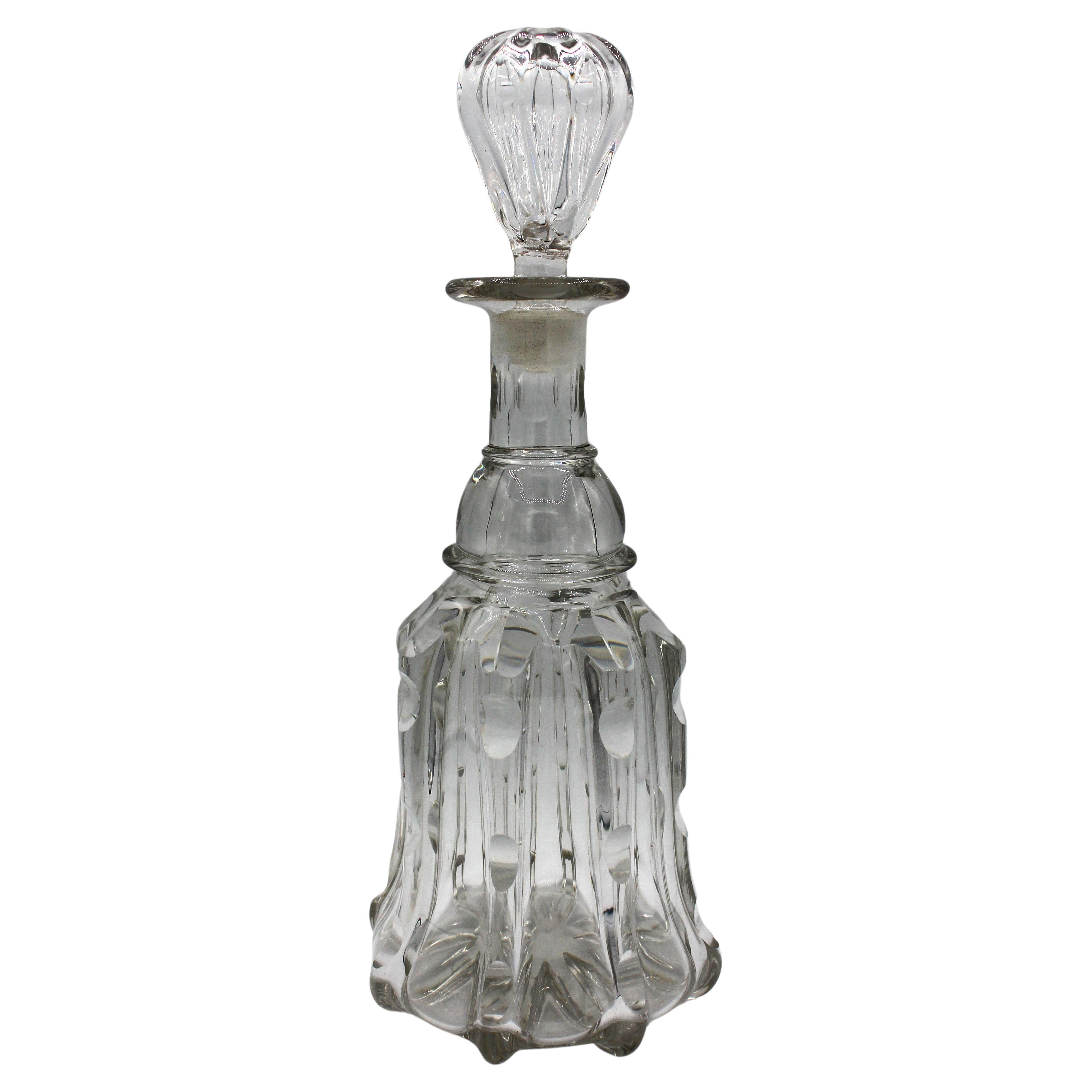 Mid-19th Century Glass Decanter With Stopper
