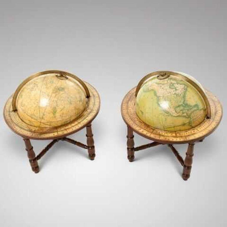 Mid 19th Century Globes by Wyld, London, 1847.

A pair of terrestrial and celestial 12