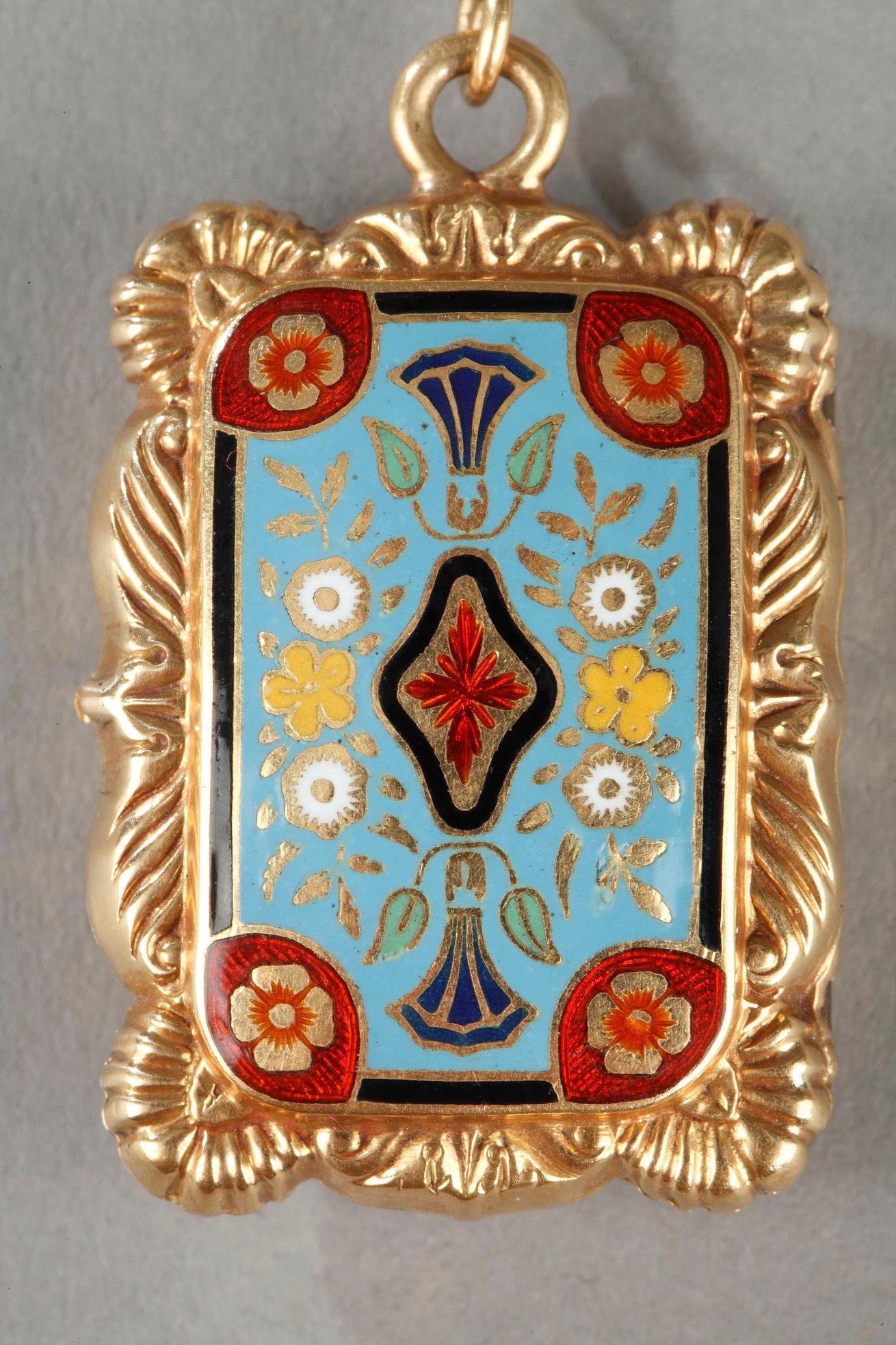 Mid-19th Century Gold Vinaigrette and Ring For Sale 8