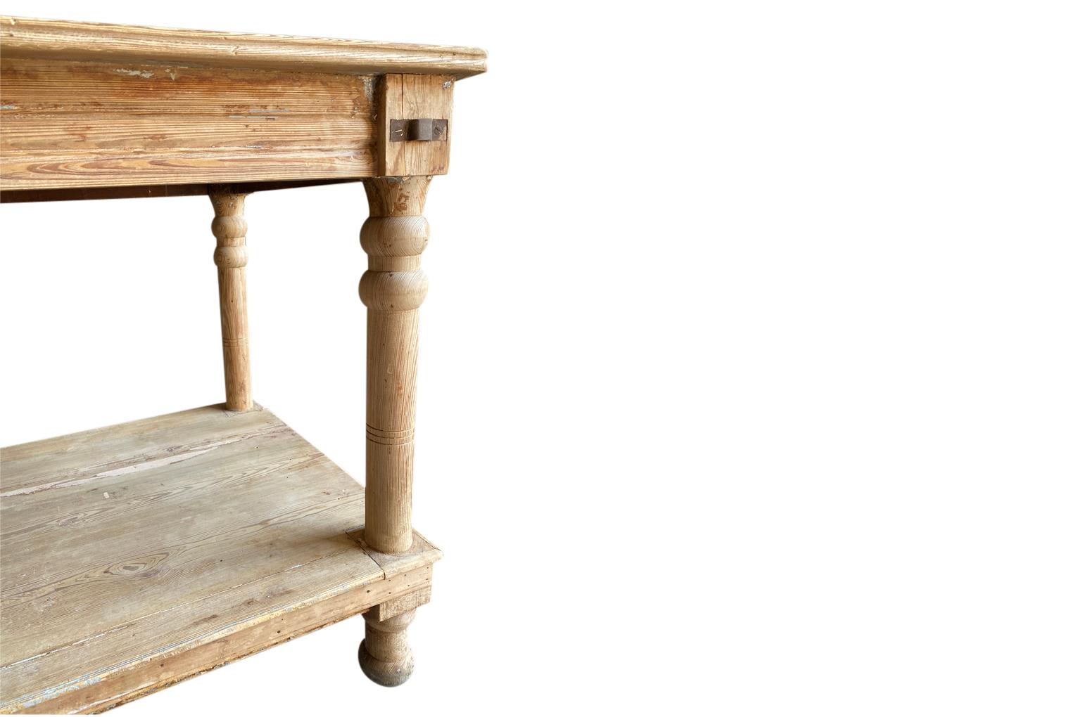Mid-19th Century Grand Scale Draper's Table For Sale 7