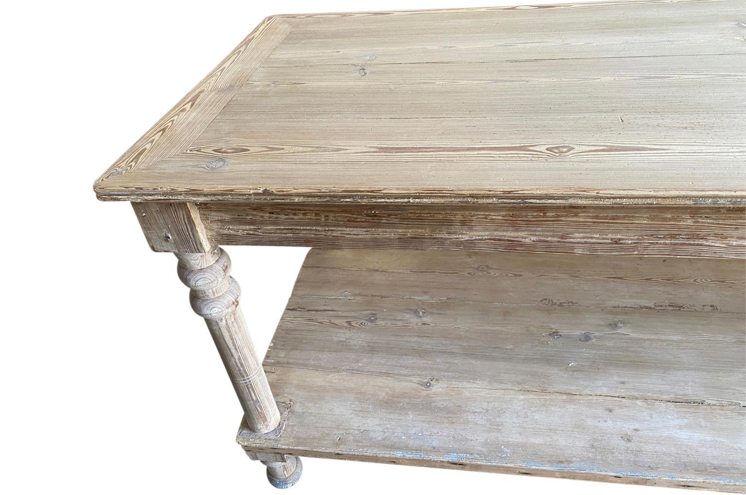 Mid-19th Century Grand Scale Draper's Table For Sale 8