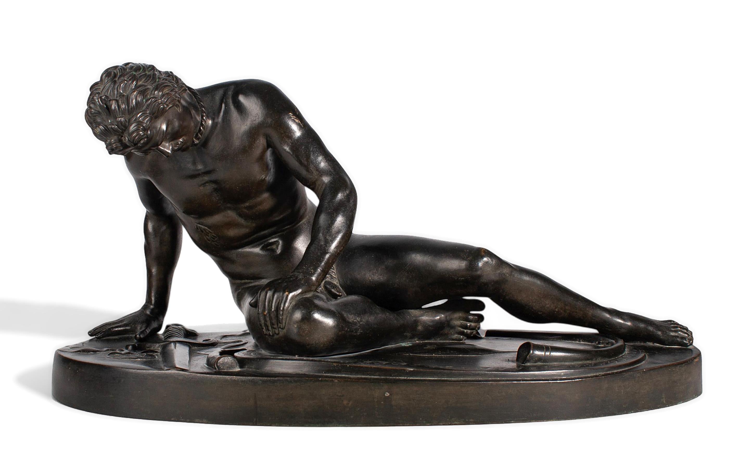 Mitte des 19. Jahrhunderts Grand Tour Bronzeskulptur 